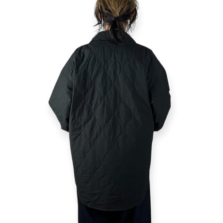 VOAAOV  /  THIN QUILT SHACKET - classic collar / VOSH-Q41 BLACK