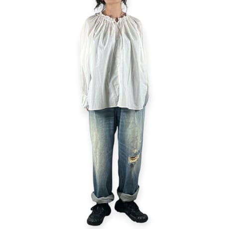 my beautiful landlet / 12.5oz DENIM 5-POCKET PANTS - used / MBL-WD-DENIM-PT2-UD