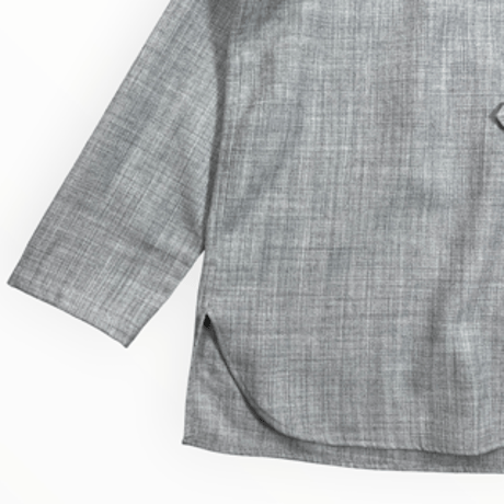 TISSU / ウールジョーゼット ショートカーデ / TS263SH072 006TOPグレー