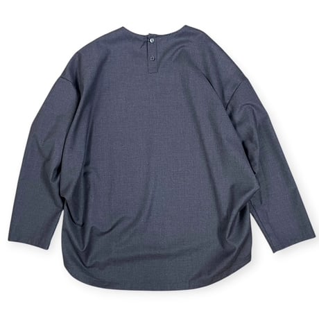 FILUM / ウールライクポリレーヨンワキタックブラウス / 2603 105 チャコール