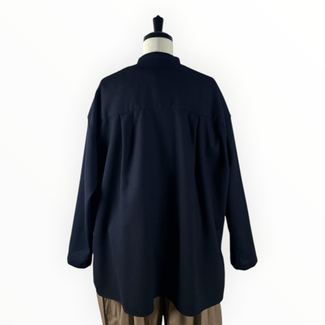 TISSU / ウールジョーゼット ショートカーデ / TS263SH072 040ネイビー
