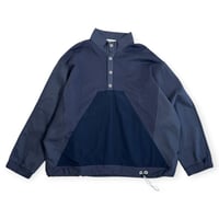 SNEEUW / ハーフスナッププルオーバー / snw34-07 col.B slate grey size3