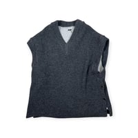 TISSU / ウーレンクォーターサイドボタンベスト / TS263CT086 009TOPチャコール