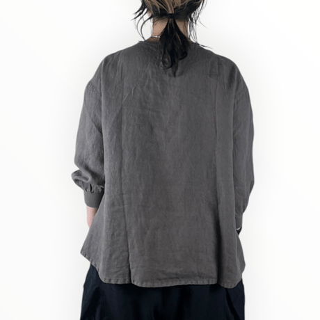 LAITERIE / リユールリネン2　ロングプルオーバー / LB-137 ASH GRAY