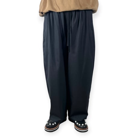 my beautiful landlet / SUPER 100's WOOL OXFORD WIDE EASY PANTS / MBL-EZPT-W