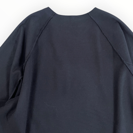 my beautiful landlet / WOOLLET CUT-OFF LONG SLEEVE / WM08-TP2620801 BLACK