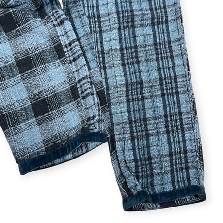 TIGRE BROCANTE /  ネルチェックMix タゴサクロングパンツ / PT-31L-W204 モスグリーン unisex M