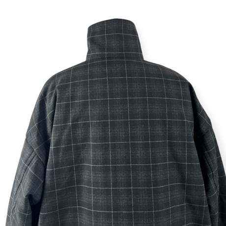 TISSU / ナイロンキルティングリバーシブルコート / TS263CO063 180チャコールチェック size1