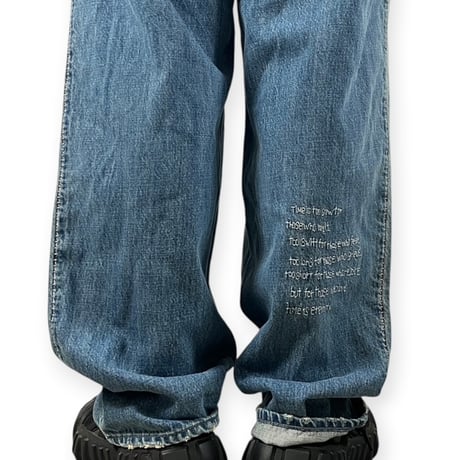 my beautiful landlet / 12.5oz DENIM 5-POCKET PANTS - used / MBL-WD-DENIM-PT2-UD