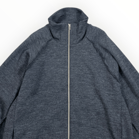 my beautiful landlet  /  MILAN RIB CUT-OFF TRACK JACKET / WM07-BZ2620701 CHARCOAL