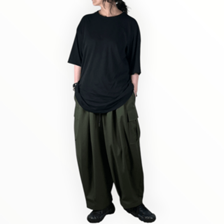 Pearl Button - BLANCbasque / カーゴバレルレッグパンツ  / PB64-305 47khaki