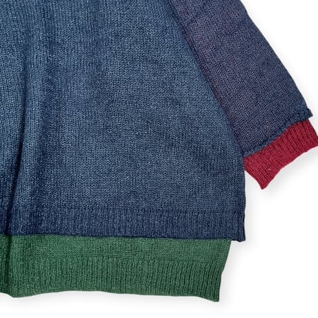 STOF / Mohair Layer Knit Pulover / SF26AW-19 ネイビー