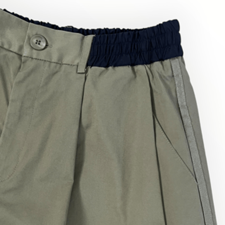 Pearl Button - BLANCbasque / ツイルタックパンツ  / PB64-306 47khaki