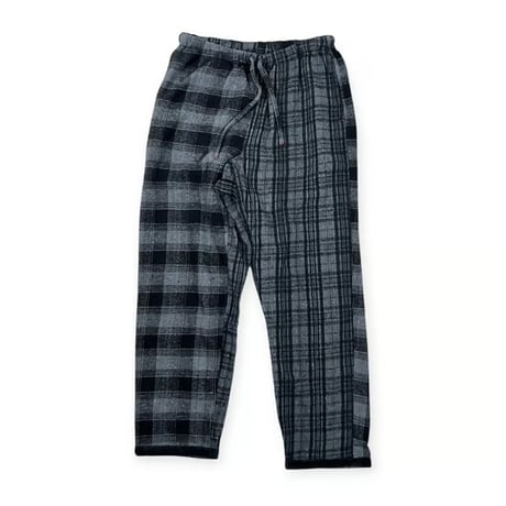 TIGRE BROCANTE /  ネルチェックMix タゴサクロングパンツ / PT-31L-W204  チャコール unisex S