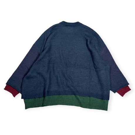 STOF / Mohair Layer Knit Pulover / SF26AW-19 ネイビー