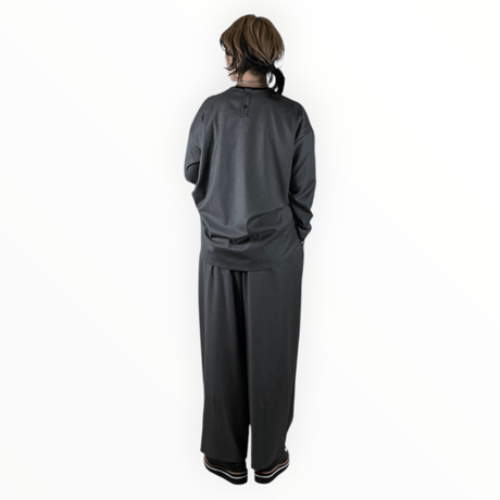 FILUM / ウールライクポリレーヨンワキタックブラウス / 2603 105 チャコール