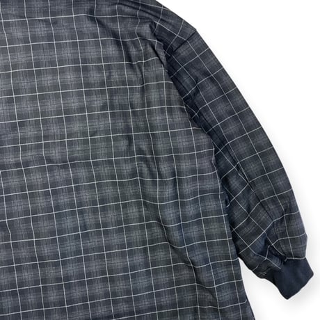 TISSU / ナイロンキルティングリバーシブルコート / TS263CO063 180チャコールチェック size3