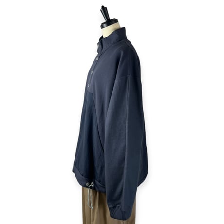 SNEEUW / ハーフスナッププルオーバー / snw34-07 col.B slate grey size3