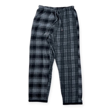 TIGRE BROCANTE /  ネルチェックMix タゴサクロングパンツ / PT-31L-W204 チャコール unisex M
