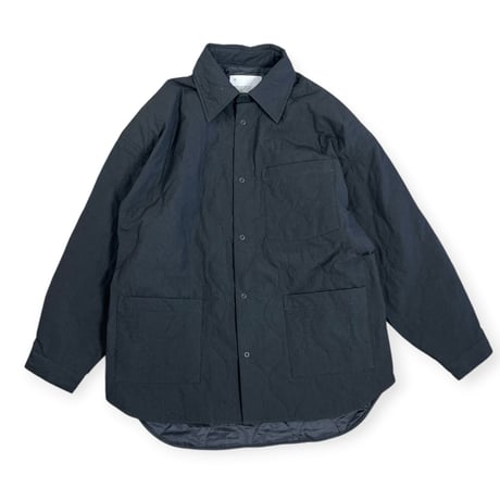 VOAAOV  /  THIN QUILT SHACKET - classic collar / VOSH-Q41 BLACK