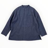 TISSU / ウールジョーゼット ショートカーデ / TS263SH072 007チャコール