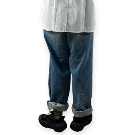 my beautiful landlet / 12.5oz DENIM 5-POCKET PANTS - used / MBL-WD-DENIM-PT2-UD