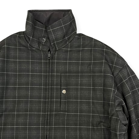 TISSU / ナイロンキルティングリバーシブルコート / TS263CO063 180チャコールチェック size1