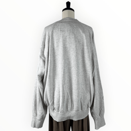 my beautiful landlet / DAMAGE SWEATSHIRT / MBL-WD-SWTP2 OATMEAL