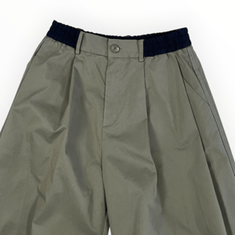 Pearl Button - BLANCbasque / ツイルタックパンツ  / PB64-306 47khaki