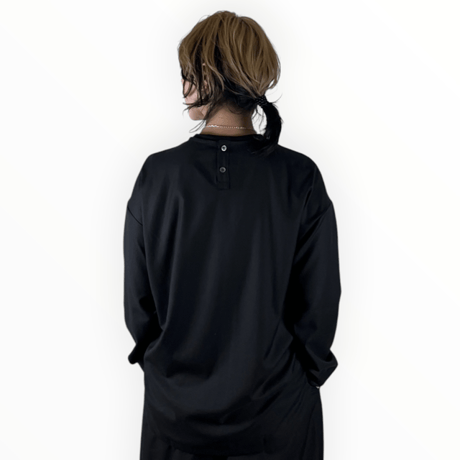 FILUM / ウールライクポリレーヨンワキタックブラウス / 2603 105 ブラック