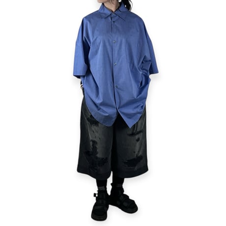 VOAAOV  / XXXXL SHIRT Short Sleeve / VOSH-P082 SAX