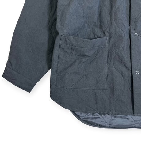 VOAAOV  /  THIN QUILT SHACKET - classic collar / VOSH-Q41 BLACK