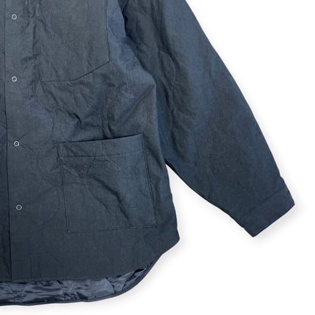 VOAAOV  /  THIN QUILT SHACKET - classic collar / VOSH-Q41 BLACK
