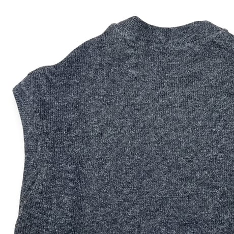 TISSU / ウーレンクォーターサイドボタンベスト / TS263CT086 009TOPチャコール