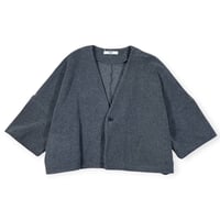 UNIVERSAL SEVEN / トスカーナフリース　ノーカラーJK / US263CT030 009TOPチャコール
