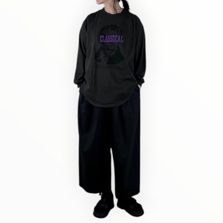 KHA:KI  / L/S TEE -CLASSICAL- / MIL26FCS3520 ヴィンテージブラック