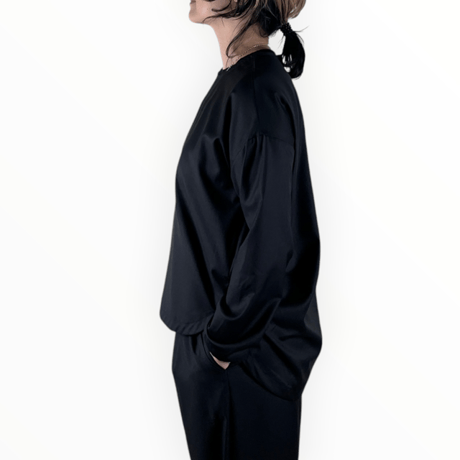 FILUM / ウールライクポリレーヨンワキタックブラウス / 2603 105 ブラック