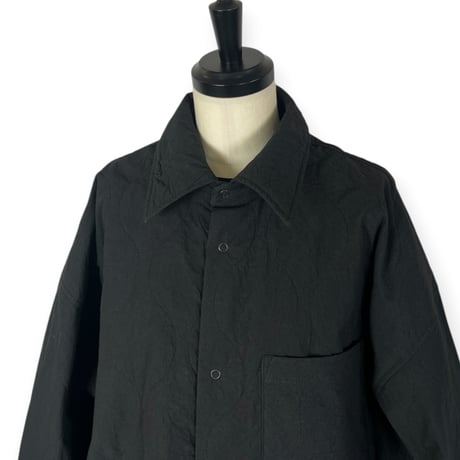 VOAAOV  /  THIN QUILT SHACKET - classic collar / VOSH-Q41 BLACK
