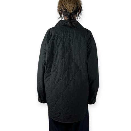 VOAAOV  /  THIN QUILT SHACKET - classic collar / VOSH-Q41 BLACK