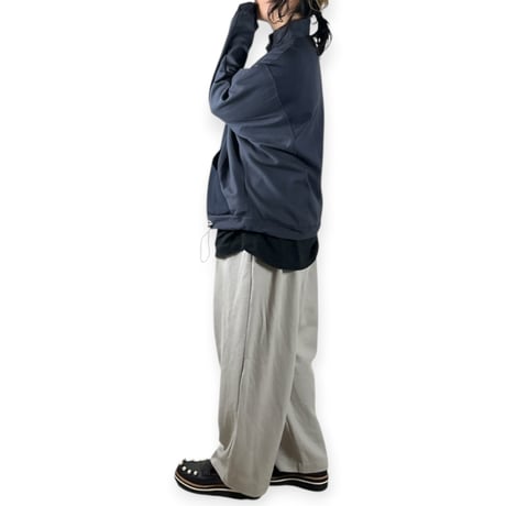 SNEEUW / ハーフスナッププルオーバー / snw34-07 col.B slate grey size3