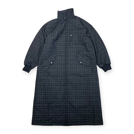 TISSU / ナイロンキルティングリバーシブルコート / TS263CO063 180チャコールチェック size3