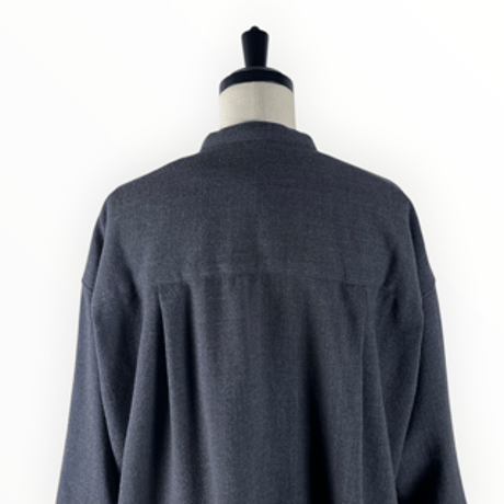 TISSU / ウールジョーゼット ショートカーデ / TS263SH072 007チャコール