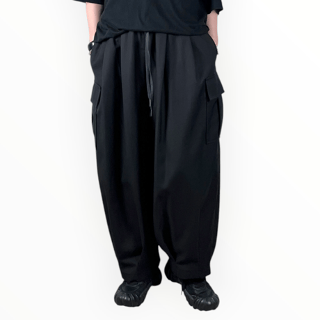 Pearl Button - BLANCbasque / カーゴバレルレッグパンツ  / PB64-305 19black