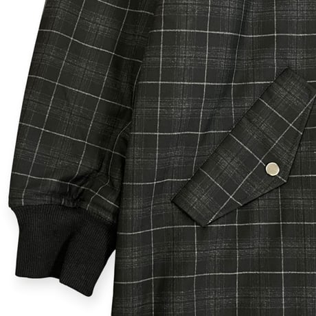 TISSU / ナイロンキルティングリバーシブルコート / TS263CO063 180チャコールチェック size1