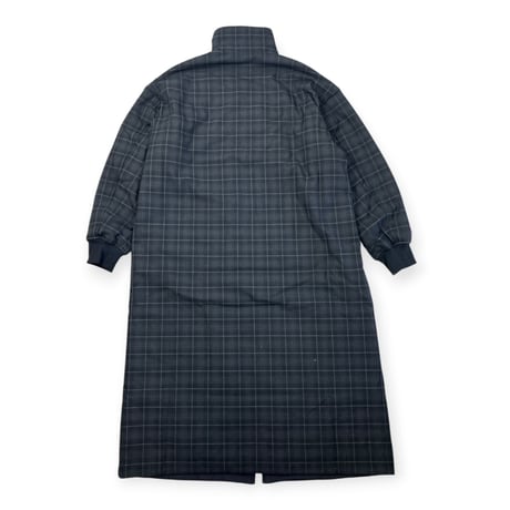 TISSU / ナイロンキルティングリバーシブルコート / TS263CO063 180チャコールチェック size3