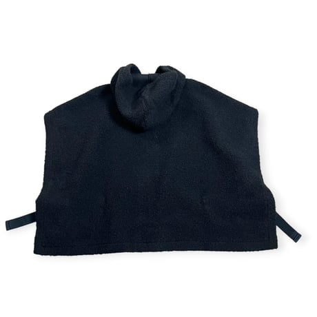 TISSU / ボアフード付きポンチョW ZIP / TS263CT084 001クロ