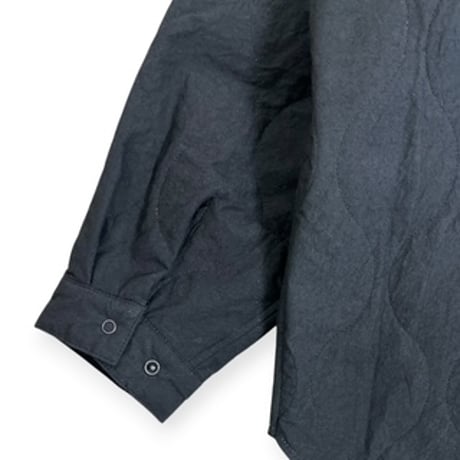 VOAAOV  /  THIN QUILT SHACKET - classic collar / VOSH-Q41 BLACK
