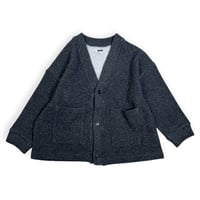 TISSU / ウーレンクォーターVネックカーディガン / TS263CT087 009TOPチャコール