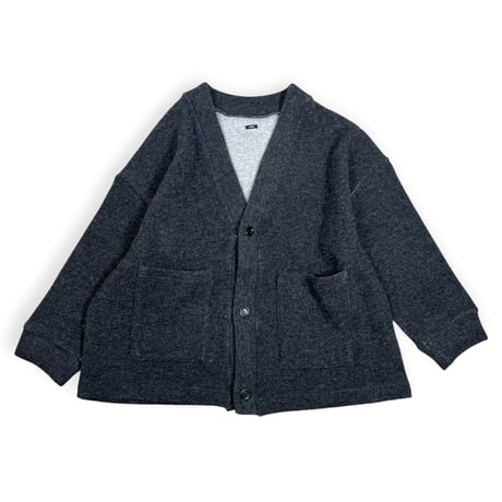 TISSU / ウーレンクォーターVネックカーディガン / TS263CT087 009TOPチャコール
