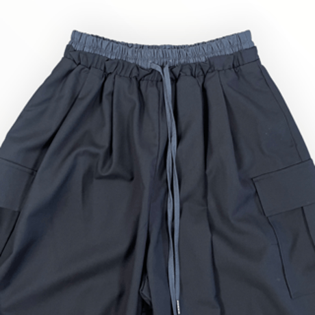 Pearl Button - BLANCbasque / カーゴバレルレッグパンツ  / PB64-305 19black